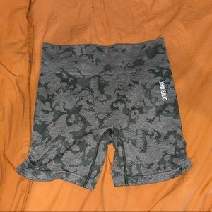 Gymshark Adapt Camo Seamless Shorts - Green